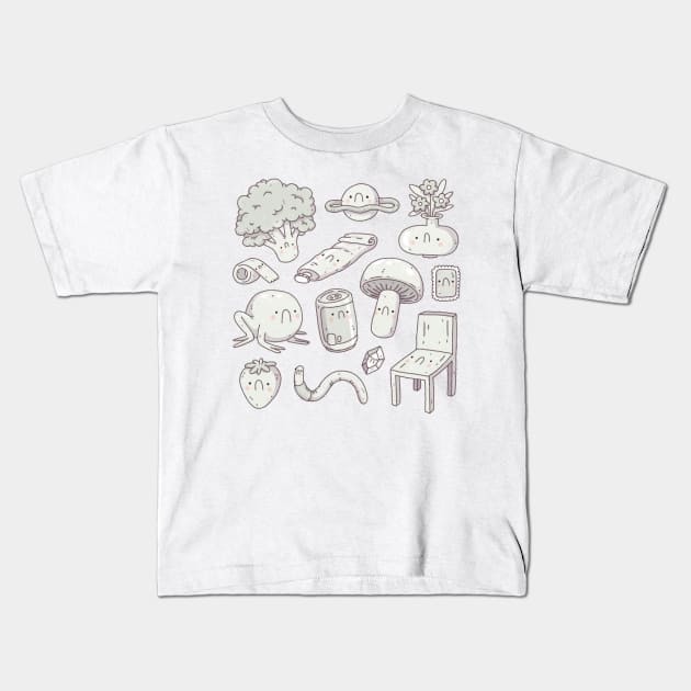 sad squad Kids T-Shirt by odsanyu